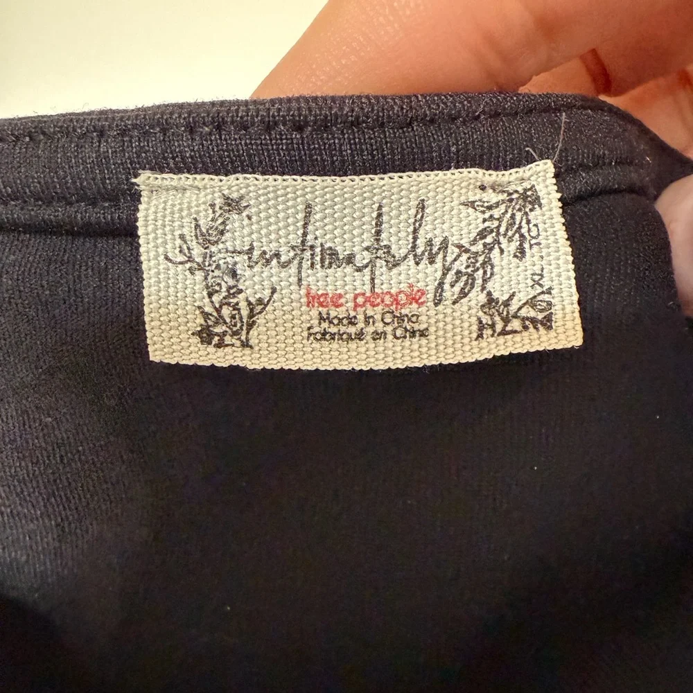 Free People Women’s Black Must be Love Bodysuit - Picture 11 of 16